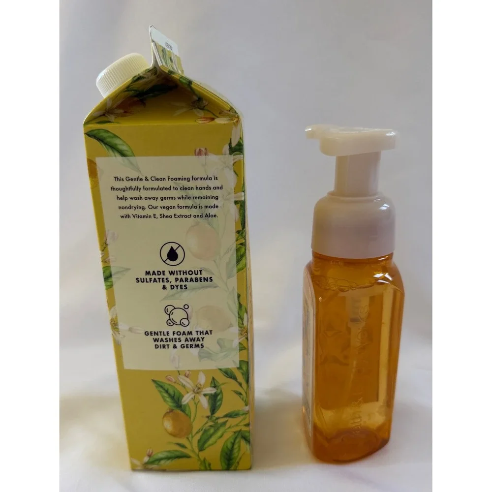 Bath & Body Works Kitchen Lemon Foaming Hand Soap 8.75oz and 32oz Refill Set